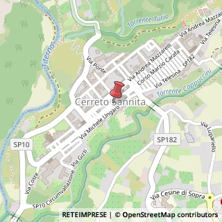 Mappa Via Giuseppe D 'Andrea, 16, 82032 Cerreto Sannita, Benevento (Campania)