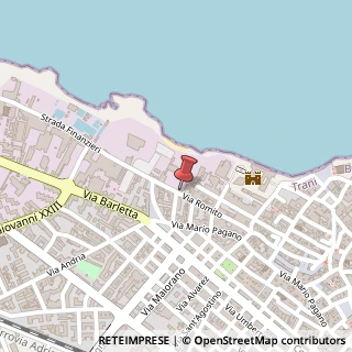 Mappa Via Romito, 160, 76125 Trani, Barletta-Andria-Trani (Puglia)