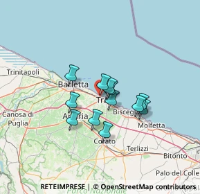 Mappa Via Santo Spirito, 76125 Trani BT, Italia (9.90917)