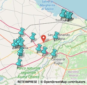 Mappa SP 65, 76017 San Ferdinando di Puglia BT, Italia (9.51444)