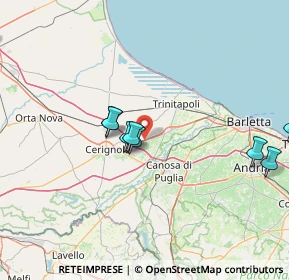 Mappa SP 65, 76017 San Ferdinando di Puglia BT, Italia (36.95895)