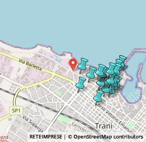 Mappa Via Romito, 70059 Trani BT, Italia (0.5055)