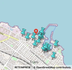 Mappa Via Accademia dei Pellegrini, 76125 Trani BT, Italia (0.41357)