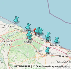 Mappa Zona industriale Contrada, 76125 Trani BT, Italia (10.99091)