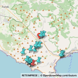 Mappa Via Nazario Sauro, 04020 Itri LT, Italia (5.1535)