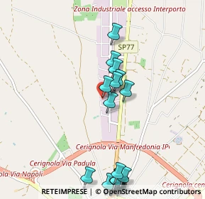 Mappa Via degli Acquaioli, 71016 Cerignola FG, Italia (1.302)