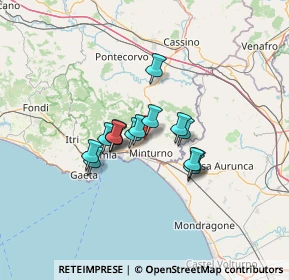 Mappa Strada Regionale, 04026 Minturno LT, Italia (9.54667)