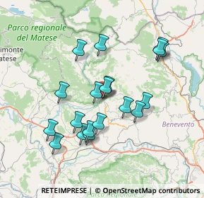 Mappa Via Vescovo Angelo Massarelli, 82032 Cerreto Sannita BN, Italia (7.10105)