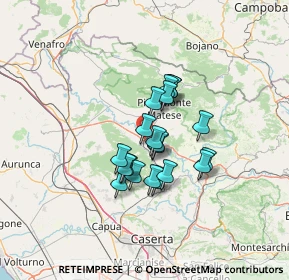 Mappa CAP, 81010 Piedimonte Matese CE, Italia (9.9325)