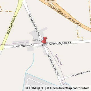 Mappa Via Mediana Vecchia, 105, 04017 San Felice Circeo, Latina (Lazio)