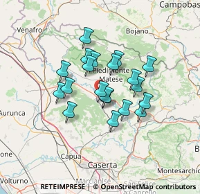 Mappa Via Bonifica, 81010 Piedimonte Matese CE, Italia (10.8615)