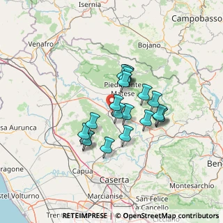 Mappa Via Bonifica, 81010 Piedimonte Matese CE, Italia (11.1165)