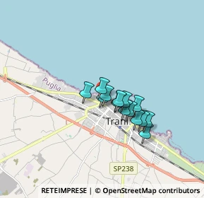 Mappa Via Finanzieri, 76125 Trani BT, Italia (1.19714)