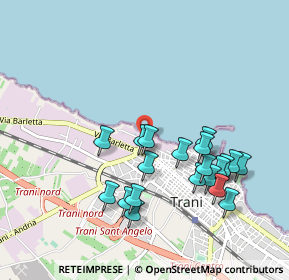 Mappa Via Finanzieri, 76125 Trani BT, Italia (1.017)