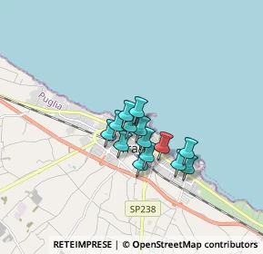 Mappa Via S. Giovanni Russo, 76125 Trani BT, Italia (1.15286)