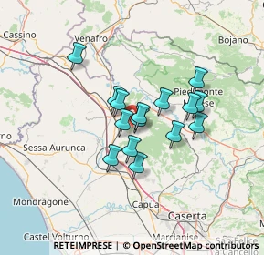 Mappa Contrada Pantano, 81051 Pietramelara CE, Italia (10.37867)