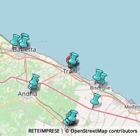 Mappa Via Lionelli, 76125 Trani BT, Italia (9.881)