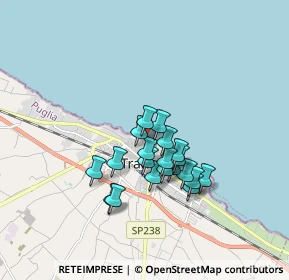 Mappa Piazza Dogali, 76125 Trani BT, Italia (1.3915)