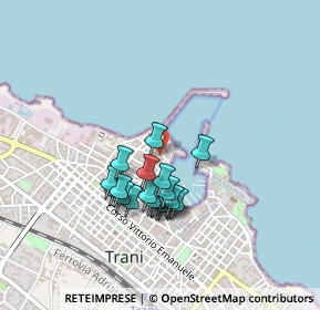 Mappa Piazza Sacra Regia Udienza, 76125 Trani BT, Italia (0.382)