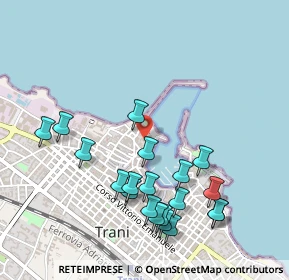 Mappa Piazza Sacra Regia Udienza, 76125 Trani BT, Italia (0.569)