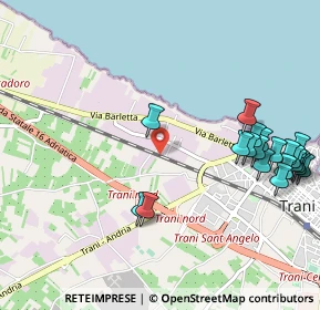 Mappa Via Rita Levi Montalcini, 76125 Trani BT, Italia (1.353)