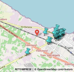 Mappa Via Rita Levi Montalcini, 76125 Trani BT, Italia (1.0825)