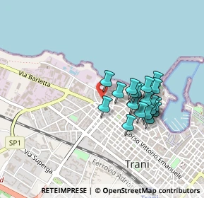 Mappa Via Nicola Alianelli, 76125 Trani BT, Italia (0.3925)