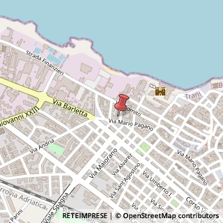Mappa Via Mario Pagano, 10, 76125 Trani, Barletta-Andria-Trani (Puglia)