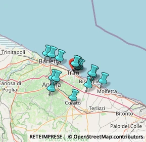 Mappa Strada Statale 16 bis, 76125 Trani BT, Italia (8.555)