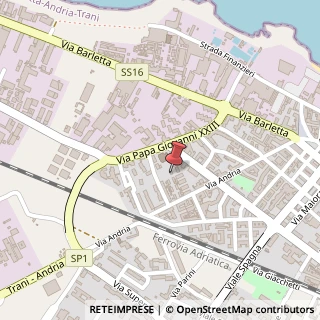 Mappa Via San Giovanni Bosco, 22, 76125 Trani, Barletta-Andria-Trani (Puglia)