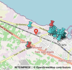 Mappa Strada 62a a Denominarsi, 76125 Trani BT, Italia (1.1445)