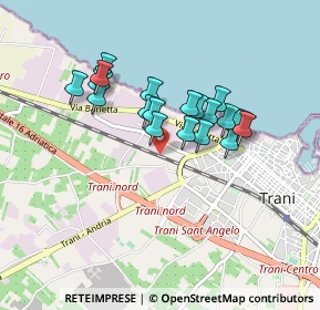 Mappa Strada 62a a Denominarsi, 76125 Trani BT, Italia (0.753)