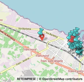 Mappa Strada 62a a Denominarsi, 76125 Trani BT, Italia (1.57056)