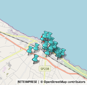 Mappa Via Templari, 76125 Trani BT, Italia (1.3305)