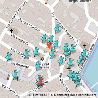 Mappa Via la Giudea, 76125 Trani BT, Italia (0.07308)