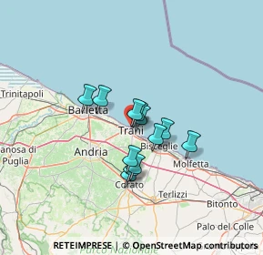 Mappa Via la Giudea, 76125 Trani BT, Italia (9.435)