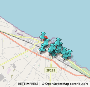 Mappa Via Maraldo da Trani, 76125 Trani BT, Italia (1.345)