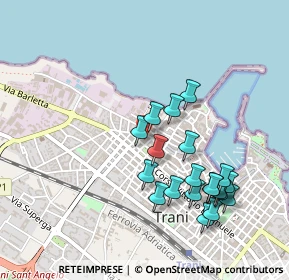 Mappa Via Fra' Diego Alvarez, 76125 Trani BT, Italia (0.508)