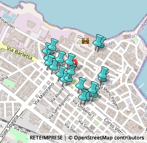 Mappa Via Fra' Diego Alvarez, 76125 Trani BT, Italia (0.177)