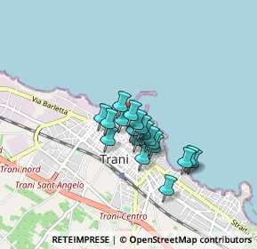 Mappa Piazza Sedile S. Marco, 76125 Trani BT, Italia (0.591)