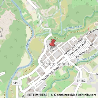Mappa Via Ponte, 14, 82032 Cerreto Sannita, Benevento (Campania)