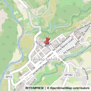 Mappa Via Vescovo Angelo Massarelli, 82, 82032 Cerreto Sannita, Benevento (Campania)