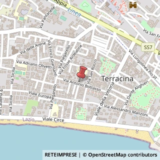 Mappa Via bottasso 92, 04019 Terracina, Latina (Lazio)
