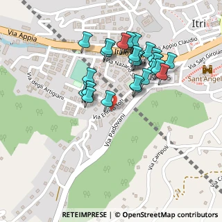 Mappa Via Enrico Toti, 04020 Itri LT, Italia (0.22857)
