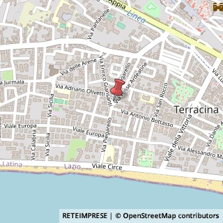Mappa Via del Piegarello, 77, 04019 Terracina, Latina (Lazio)