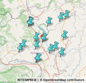 Mappa Via Nicodemo Iadanza, 82020 Campolattaro BN, Italia (7.28294)