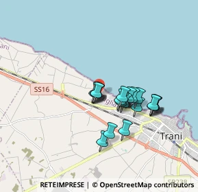 Mappa Via Curatoio, 76125 Trani BT, Italia (1.3975)