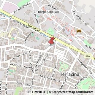 Mappa Via Gregorio Antonelli, 20, 04019 Terracina, Latina (Lazio)