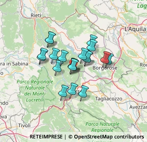 Mappa Via Piana, 02020 Nespolo RI, Italia (9.911)