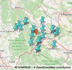 Mappa Via Piana, 02020 Nespolo RI, Italia (12.908)